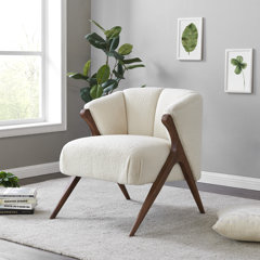 Schooley faux shearling online barrel chair